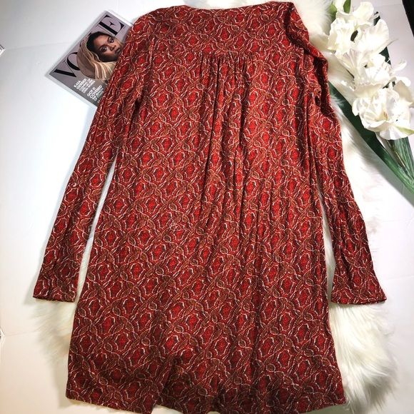 Anthropologie Akemi & Kin Tunic Orange Red Top - Picture 4 of 7